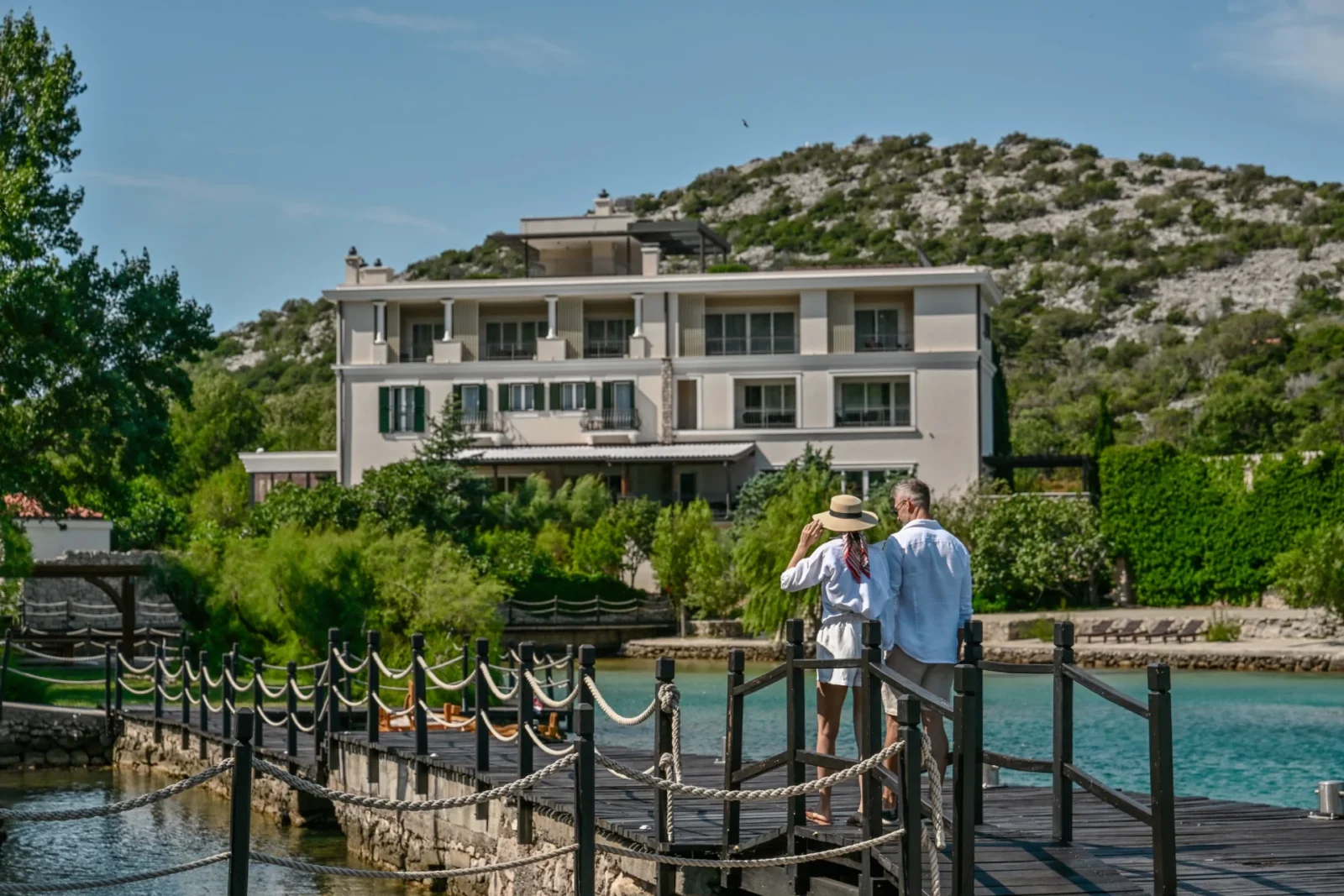 Pollak cvijeće Veladrion Resort, an exclusive luxury adults-only wedding venue on the Croatian Adriatic.